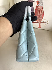 Colestore Chanel Blue Aged Calfskin Quilted Nano Kelly Shopper Aged Gold Hardware 13x19x7cm - 6