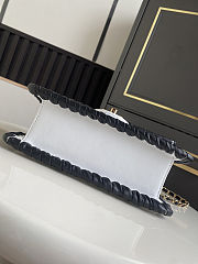 Colestore   Chanel Flap bag, Lambskin, braided calfskin & gold-tone metal, White & Black 22x17x7cm - 6