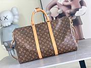 Colestore Louis Vuitton Keepall Bandoulière 50 Perforated Monogram coated canvas 50 x 29 x 23 cm - 3