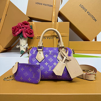 	 Colestore Louis Vuitton Speedy P9 Bandoulière 20 Purple 22 x 14 x 17.5 cm