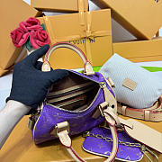 	 Colestore Louis Vuitton Speedy P9 Bandoulière 20 Purple 22 x 14 x 17.5 cm - 2