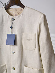 Colestore  Louis Vuitton Collarless Bouclette Jacket Beige  - 2