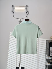 Colestore Dior Médaillon Embroidered Polo Shirt Green Cotton-Blend Piqué - 3
