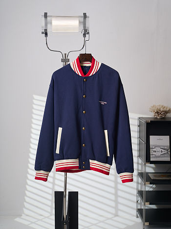 Colestore Louis Vuitton Elegant Varsity Jacket Deep Navy