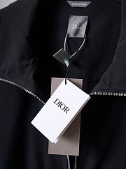 Colestore Dior Zipped Shirt with Dior Montaigne Embroidery Black Technical Fabric - 6