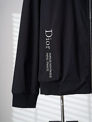 Colestore Dior Zipped Shirt with Dior Montaigne Embroidery Black Technical Fabric - 2