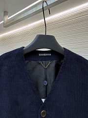 Colestore Louis Vuitton Corduroy Collarless Jacket Night Sky - 5