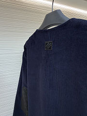 Colestore Louis Vuitton Corduroy Collarless Jacket Night Sky - 4