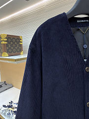Colestore Louis Vuitton Corduroy Collarless Jacket Night Sky - 3