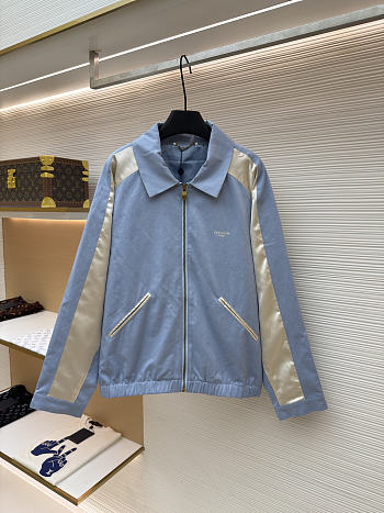 Colestore Louis Vuitton Silk Mix Souvenir Jacket Pale Blue