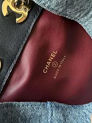 Colestore Chanel MÉTIERS D’ART 2026   BUCKET BAG WITH CHAIN   Washed Denim & Gold-Tone Metal 18 x 11.5 x 11.5cm - 5