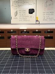 Colestore Chanel Fall Winter 2026 Pre-Collection  Maxi Flap bag   Suede Calfskin & Gold-Tone Metal  Burgundy  19.5 x 32 x 10cm - 1