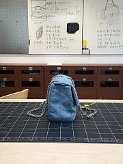 	 Colestore Chanel Maxi Flap bag Washed Denim & Gold-Tone Metal 19.5 x 32 x 10cm  - 2