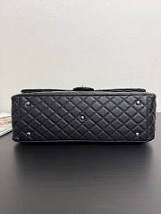 Colestore Chanel Maxi Classic Handbag Grained Calfskin & Ruthenium-Finish Metal Black 44 x 27 cm - 5
