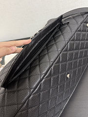 Colestore Chanel Maxi Classic Handbag Grained Calfskin & Ruthenium-Finish Metal Black 44 x 27 cm - 3