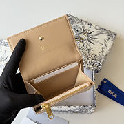 Colestore Dior Lady Dior Glycine Wallet Two-Tone Trench and Biscuit Cannage Lambskin 11×7.5×3cm - 6
