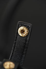 Colestore Chanel Clutch with Leather Strap   Calfskin & Gold-Tone Metal  Black  13 x 21 x 9cm - 5
