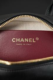 Colestore Chanel Clutch with Leather Strap   Calfskin & Gold-Tone Metal  Black  13 x 21 x 9cm - 6
