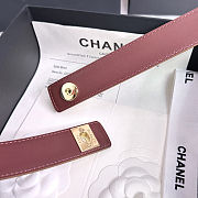 	 Colestore Chanel Leather belt Suede Calfskin & Metal Dark Beige & Gold - 6