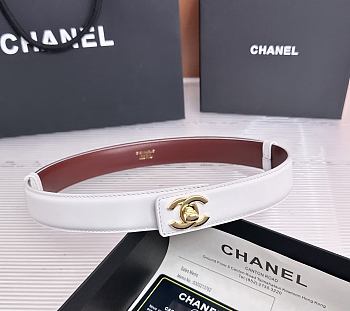 Colestore Chanel Fall Winter 2026 Pre-Collection   Leather belt   Calfskin & Metal  White & Gold