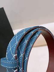 Colestore Chanel Leather belt   Calfskin & Metal  Dark Blue - 6
