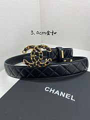 Colestore Chanel Leather belt   Calfskin & Gold-Tone Metal  - 1
