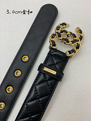Colestore Chanel Leather belt   Calfskin & Gold-Tone Metal  - 3