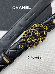 Colestore Chanel Leather belt   Calfskin & Gold-Tone Metal  - 2