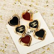 Colestore Chanel Spring Summer 2026 Pre-collection   Pendant Earrings   Metal & Resin  Golden, Black & Dark Red - 6