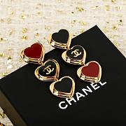 Colestore Chanel Spring Summer 2026 Pre-collection   Pendant Earrings   Metal & Resin  Golden, Black & Dark Red - 5