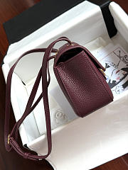 	 Colestore Chanel FALL WINTER 2026 PRE-COLLECTION MINI FLAP BAG Grained Calfskin & Gold-Tone Metal Burgundy 13 x 20 x 6cm - 6