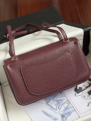 	 Colestore Chanel FALL WINTER 2026 PRE-COLLECTION MINI FLAP BAG Grained Calfskin & Gold-Tone Metal Burgundy 13 x 20 x 6cm - 5