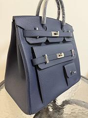 Colestore Hermes Multipockets Birkin HAC 40 Navy Blue Togo Palladium Hardware - 2