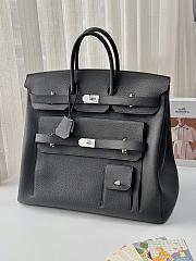 Colestore Hermes Haut à Courroies HAC 50 Multi-Pocket  Black Togo Palladium Hardware - 1