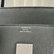 Colestore Hermes Haut à Courroies HAC 50 Multi-Pocket  Black Togo Palladium Hardware - 6