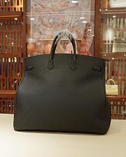 Colestore Hermes Togo HAC Birkin 50 Multi-Pockets Black Togo Leather Palladium-Plated Hardware - 2