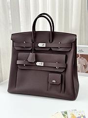 	 Colestore Hermes Haut à Courroies HAC 50 Multi-Pocket Ebene Togo Palladium Hardware - 1