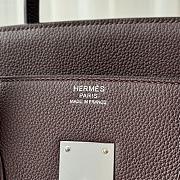 	 Colestore Hermes Haut à Courroies HAC 50 Multi-Pocket Ebene Togo Palladium Hardware - 4