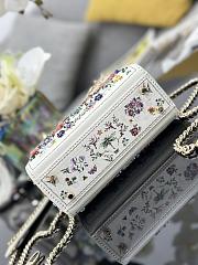Colestore Dior Lady Dior Mini Bag Multicolor Dior Jardin d'Hiver Embroidery 17 x 15 x 7 cm - 6