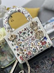 Colestore Dior Lady Dior Mini Bag Multicolor Dior Jardin d'Hiver Embroidery 17 x 15 x 7 cm - 4