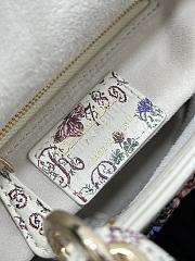 Colestore Dior Lady Dior Mini Bag Multicolor Dior Jardin d'Hiver Embroidery 17 x 15 x 7 cm - 2
