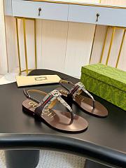 Colestore Gucci Women's Interlocking G Web sandal - 3