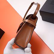 Colestore YSL Saint Laurent Smooth Calfskin Small Manhattan Shoulder Bag Brown 24x17.5x6cm - 6