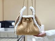 Colestore Chanel Fall Winter 2026 Pre-Collection   CHANEL 25 Small Handbag   Shearling Sheepskin & Gold-Tone Metal  Beige  30 x 26 x 14cm - 1