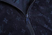 Colestore Louis Vuitton Monogram French Terry Zip-Through Hoodie Dark navy - 5