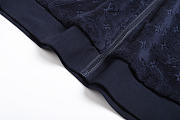 Colestore Louis Vuitton Monogram French Terry Zip-Through Hoodie Dark navy - 2