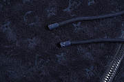 Colestore Louis Vuitton Monogram French Terry Zip-Through Hoodie Dark navy - 3