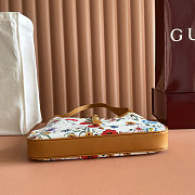 Colestore Gucci Jackie 1961 medium shoulder bag white and multicolor nylon 31 x 22 x 4.5 cm - 6