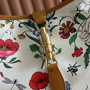 Colestore Gucci Jackie 1961 medium shoulder bag white and multicolor nylon 31 x 22 x 4.5 cm - 4