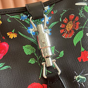 Colestore Gucci Jackie 1961 medium shoulder bag black and multicolor nylon 31 x 22 x 4.5 cm - 6